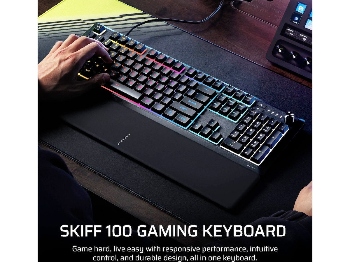 Corsair SKIFF 100 RGB Membrane Gaming Tastatur Gamingtastatur
