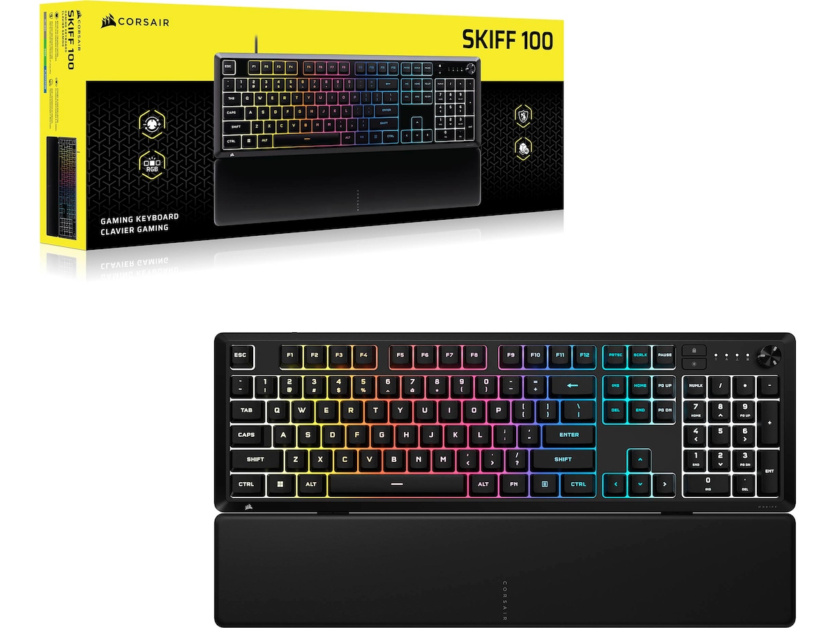 Corsair SKIFF 100 RGB Membrane Gaming Tastatur Gamingtastatur