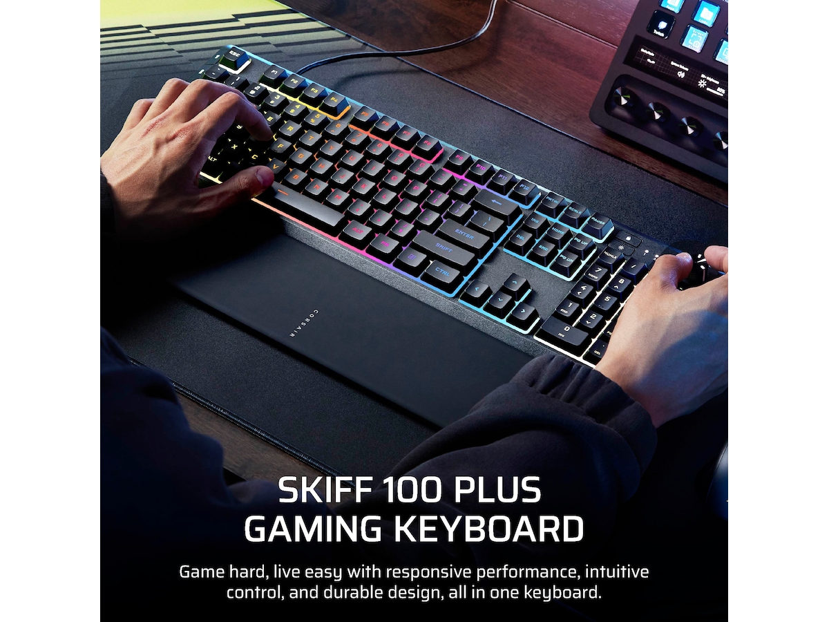 Corsair SKIFF 100 PLUS kablet RGB membran gamingkeyboard Gamingtastatur