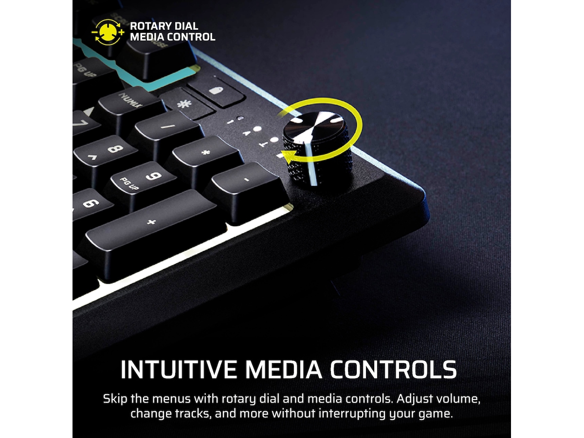 Corsair SKIFF 100 PLUS kablet RGB membran gamingkeyboard Gamingtastatur