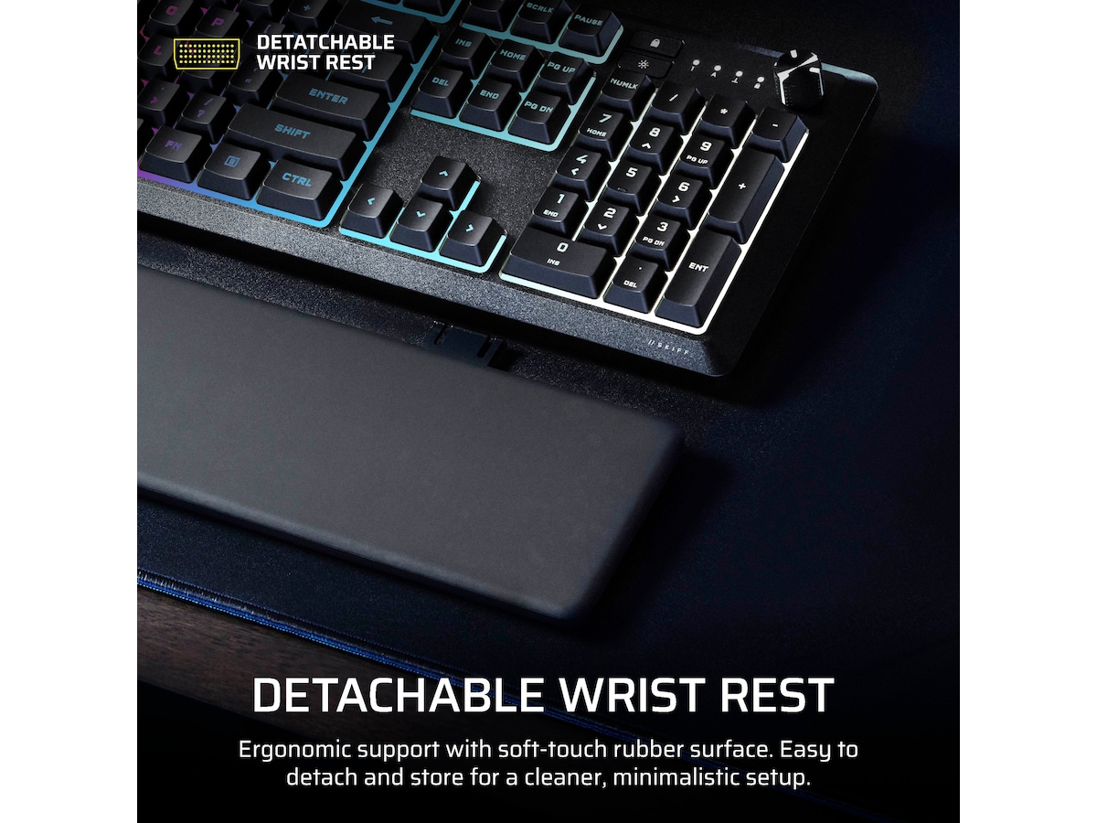 Corsair SKIFF 100 PLUS kablet RGB membran gamingkeyboard Gamingtastatur