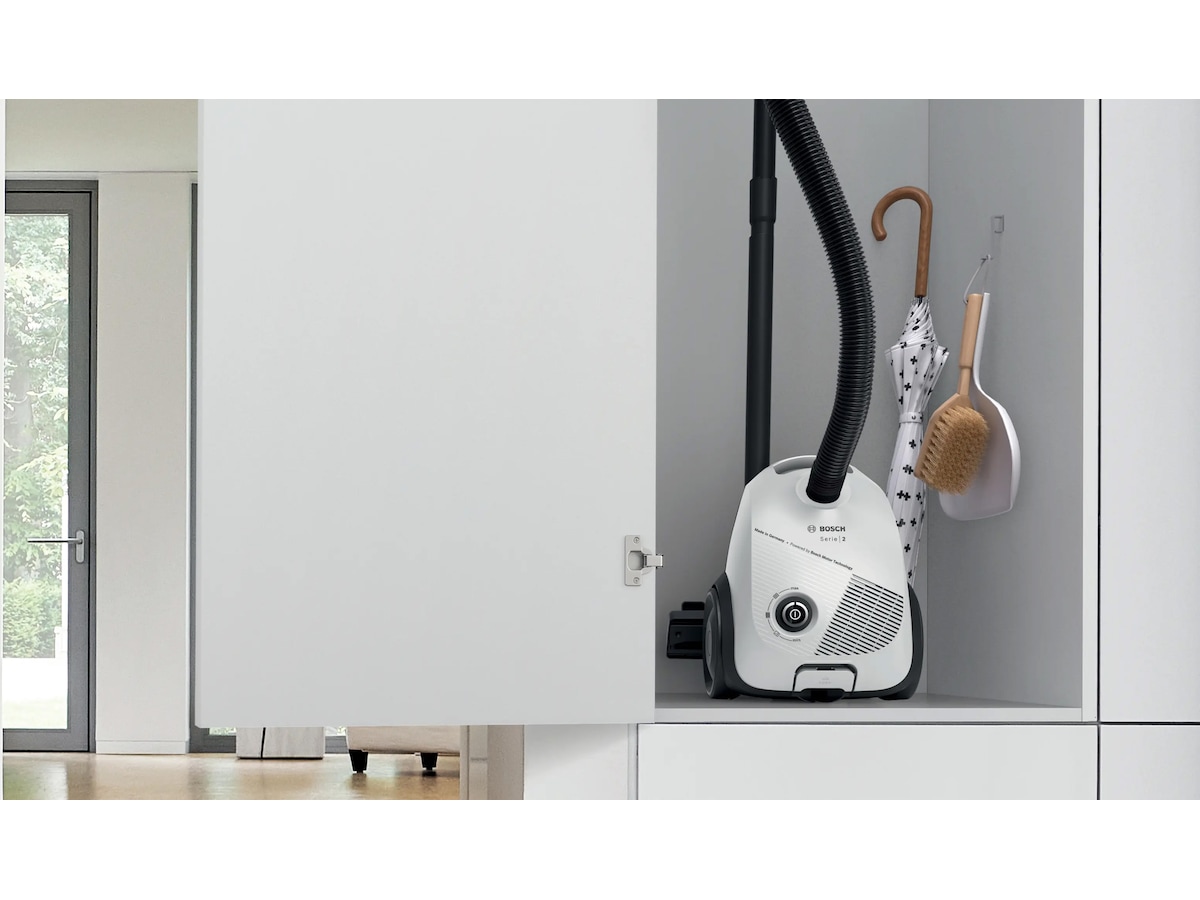Bosch Serie 2 Støvsuger med pose Hvit Støvsugere
