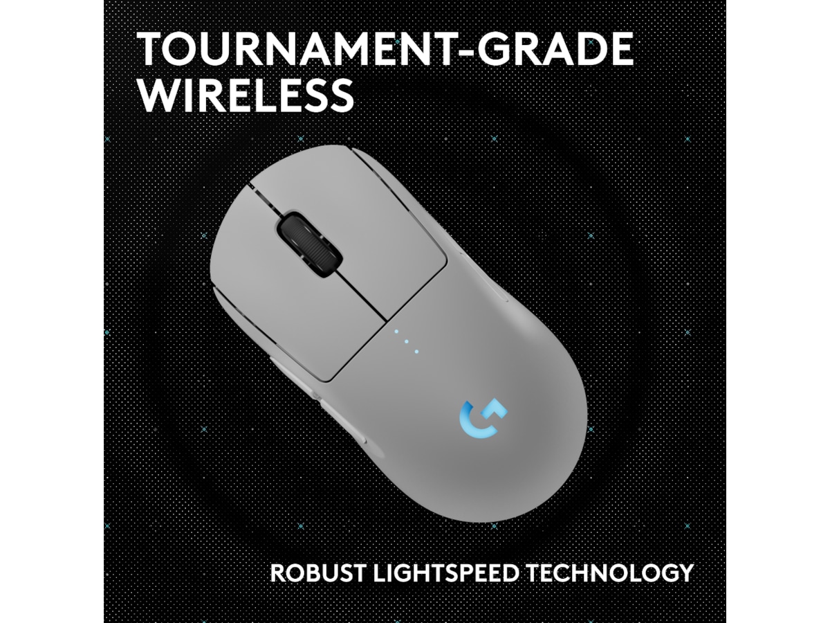 Logitech PRO 2 Lightspeed Trådløs Gamingmus (hvit) -B-Grade Demo mus