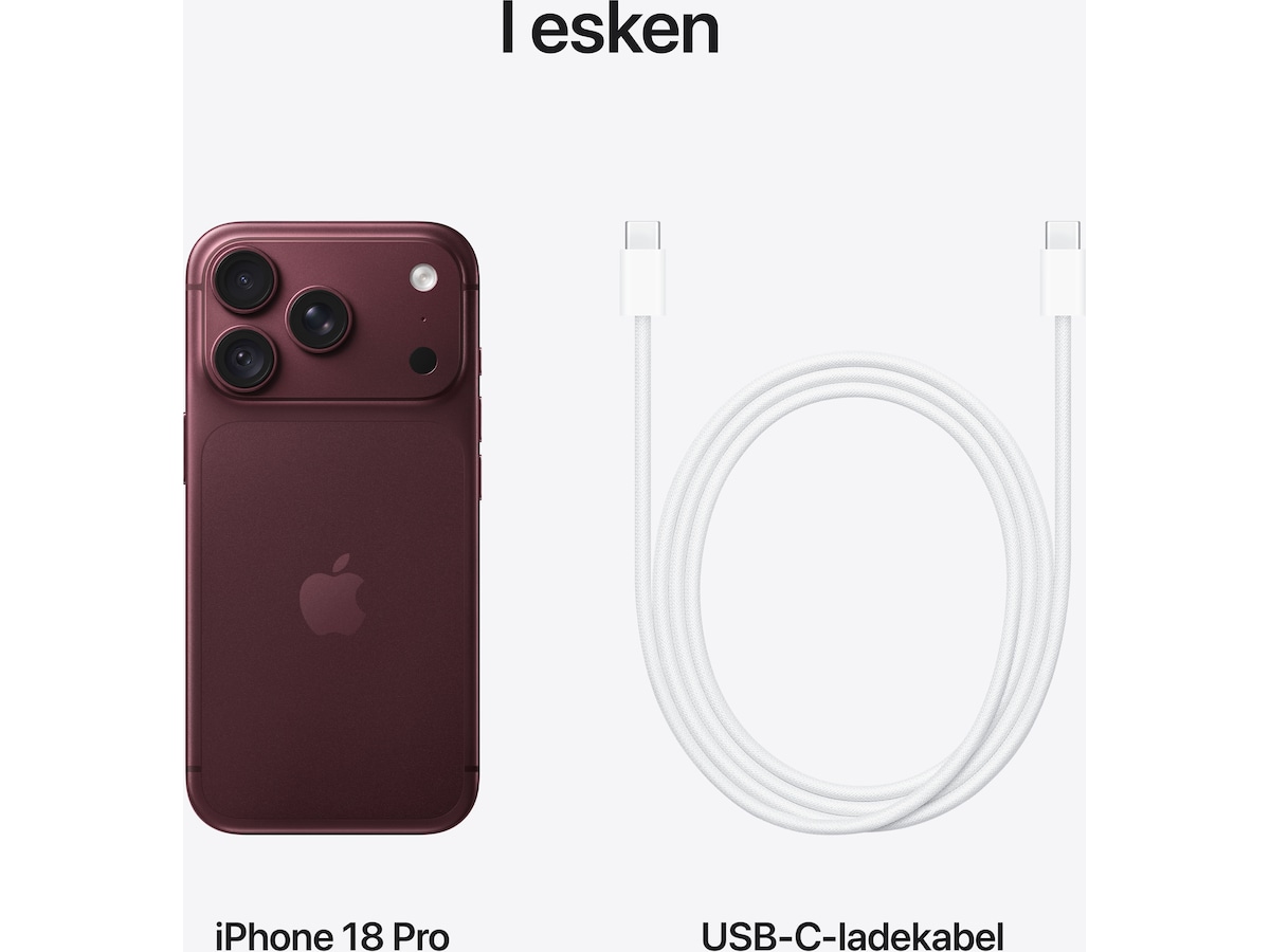 iPhone 18 Pro 256GB (burgundy) Mobiltelefoner