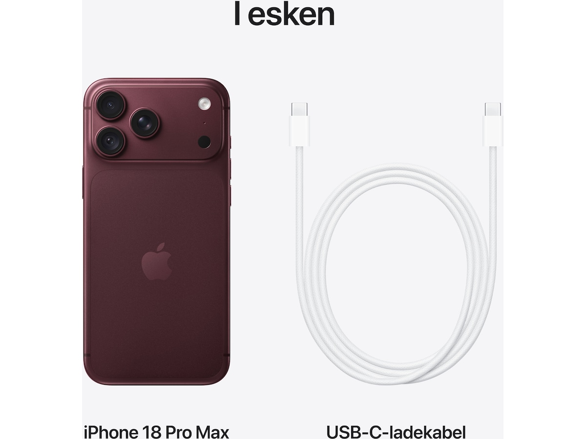 iPhone 18 Pro Max 256GB (burgundy) Mobiltelefoner