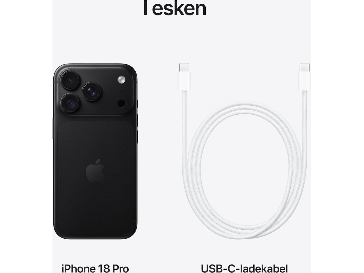 iPhone 18 Pro 256GB (black) Mobiltelefoner