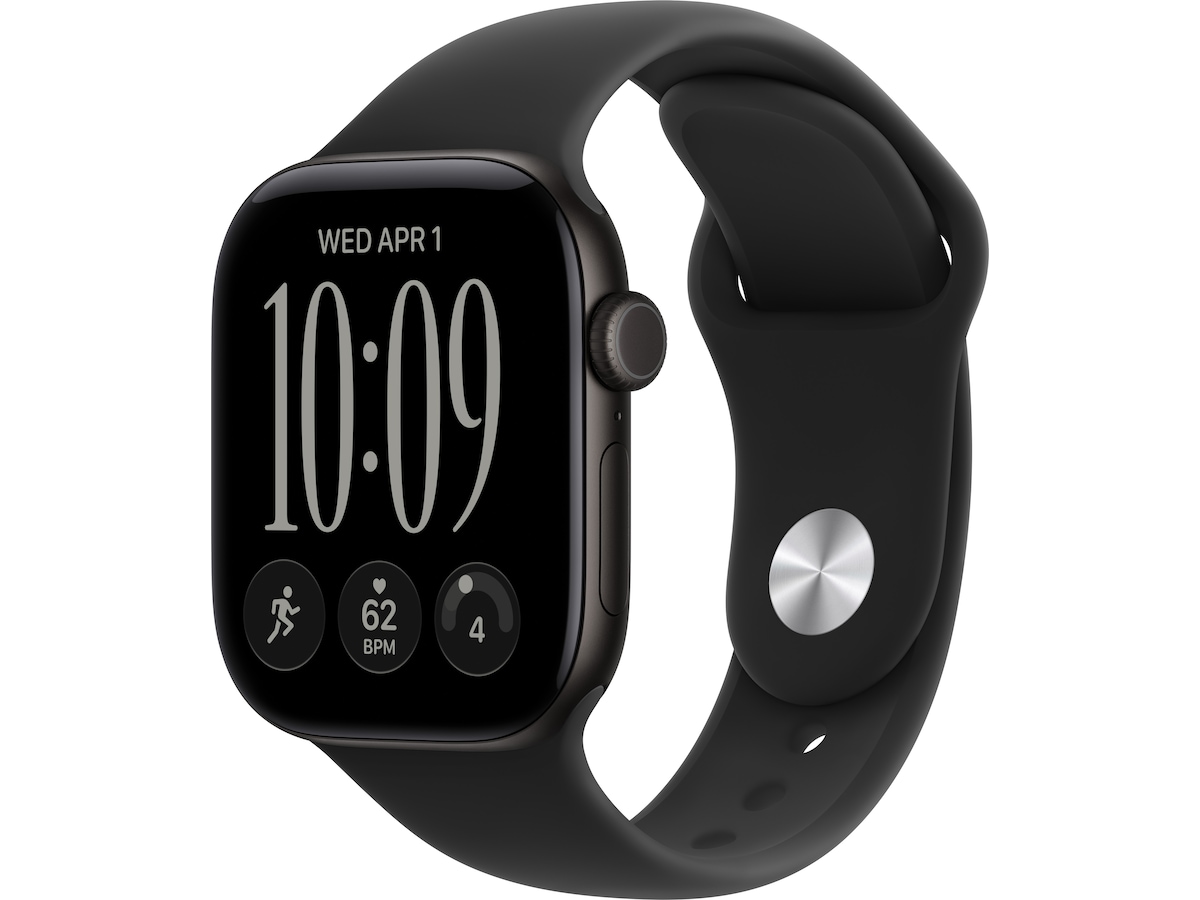 Apple Watch Series 12 GPS 42mm Aluminium (sort) Smartklokker