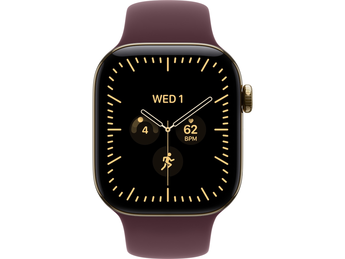 Apple Watch Series 12 GPS + LTE 42mm Titan (radiant gold) Smartklokker