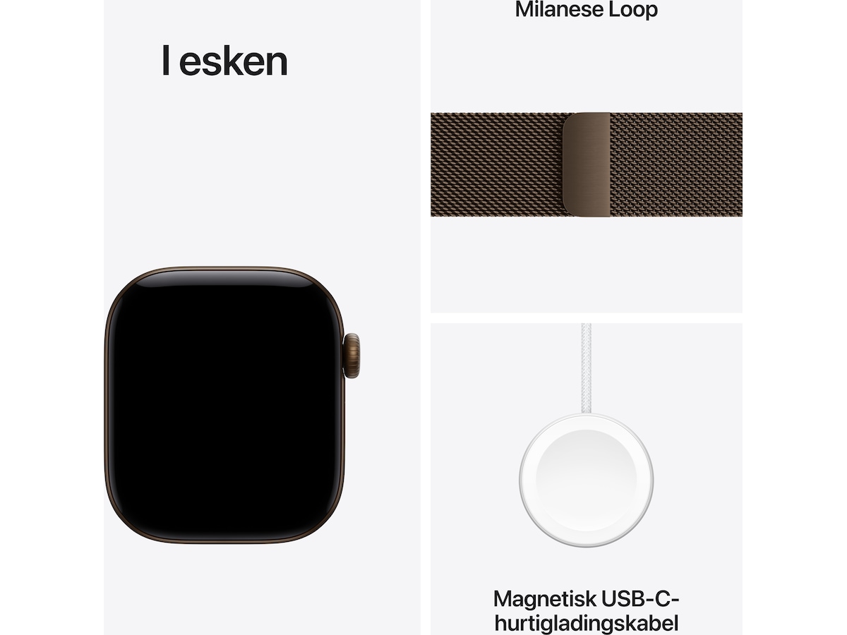 Apple Watch Series 12 GPS 42mm Aluminium (dark bronze) Smartklokker