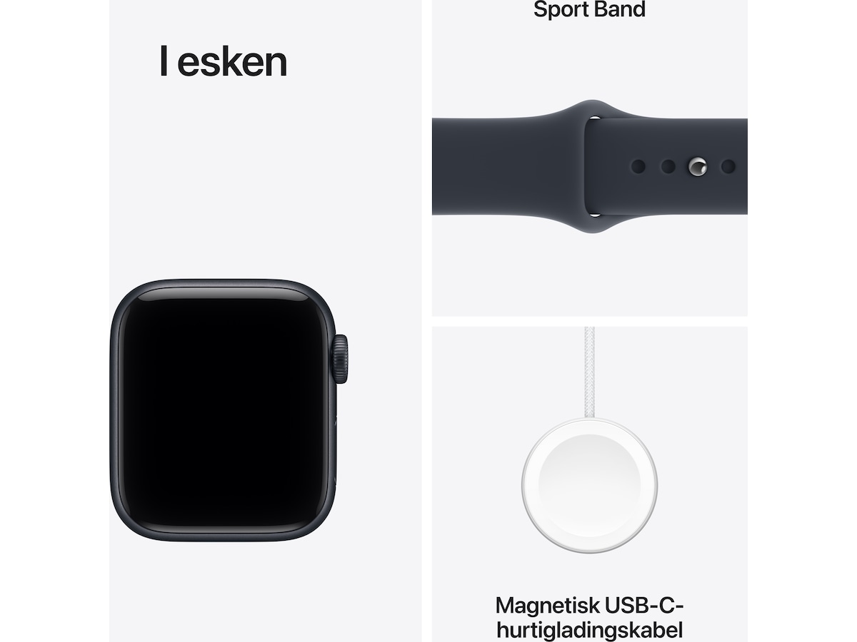 Apple Watch SE 3 GPS + LTE 40mm Aluminium (midnight) Smartklokker