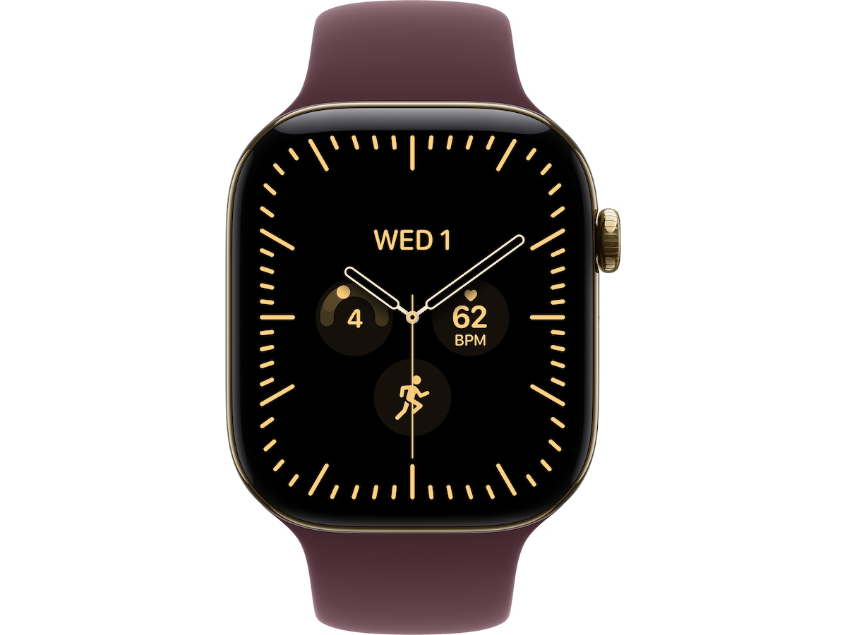 Apple Watch Series 12 GPS + LTE 46mm Titan (radiant gold) Smartklokker