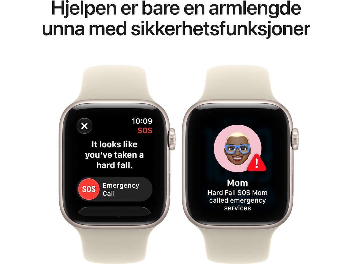 Apple Watch SE 3 GPS + LTE 44mm Aluminium (Starlight) Smartklokker