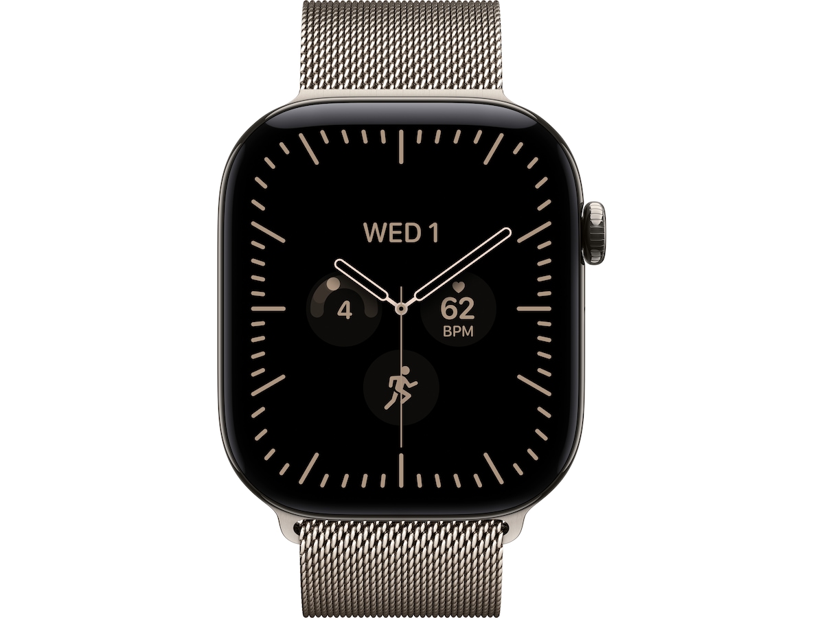 Apple Watch Series 12 GPS + LTE 46mm Titan (natural) Smartklokker