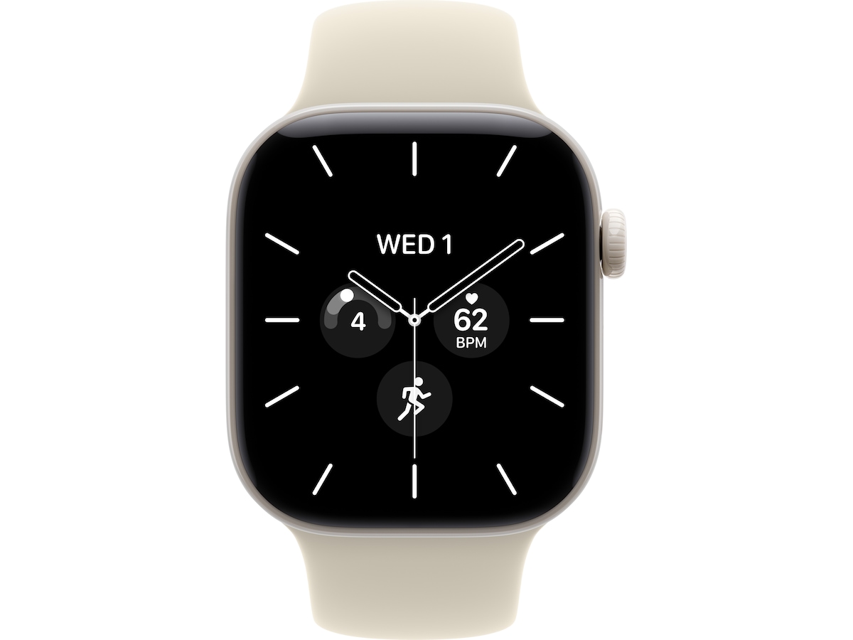 Apple Watch Series 12 GPS + LTE 42mm keramikk (pearl white) Smartklokker