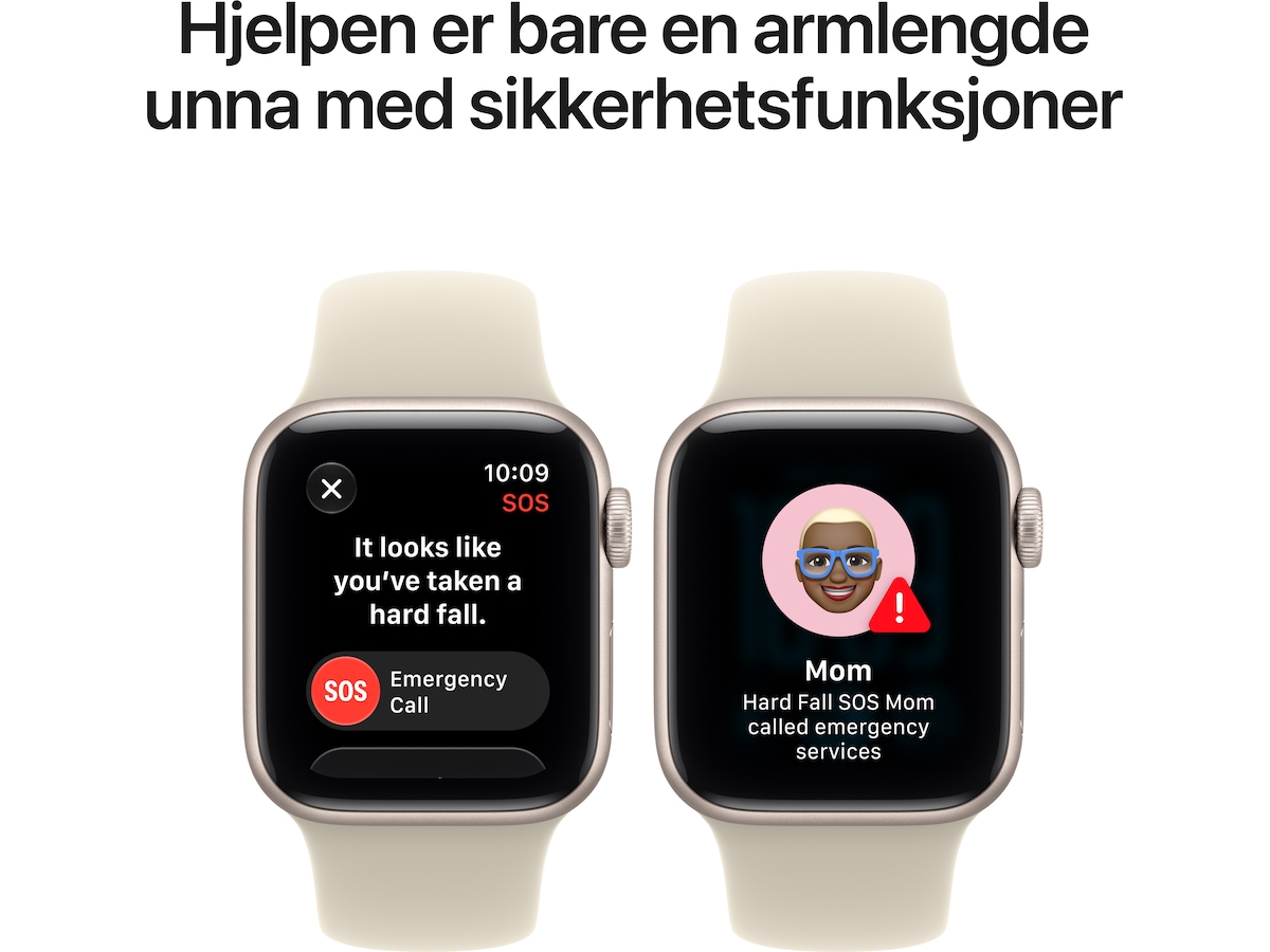 Apple Watch SE 3 GPS + LTE 40mm Aluminium (starlight) Smartklokker