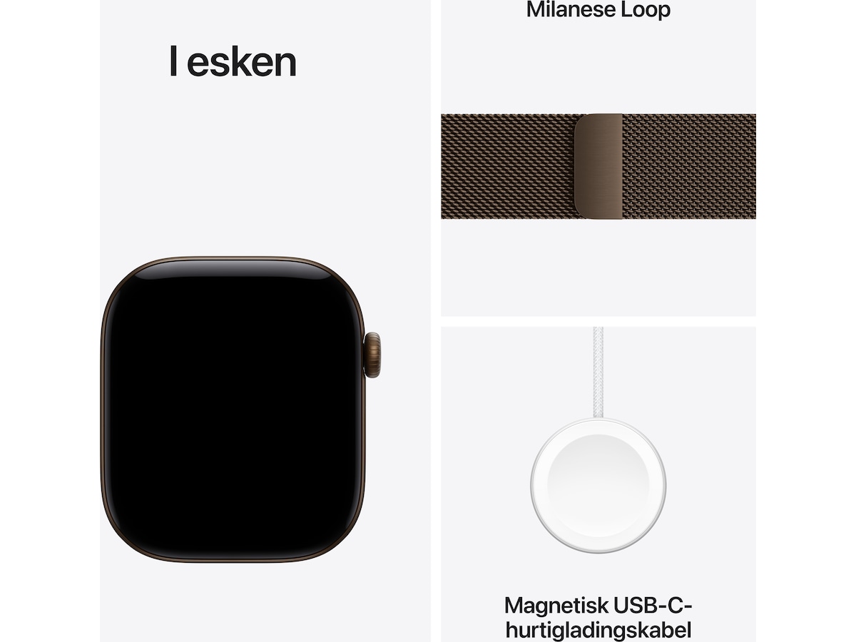 Apple Watch Series 12 GPS + LTE 46mm Aluminium (dark bronze) Smartklokker