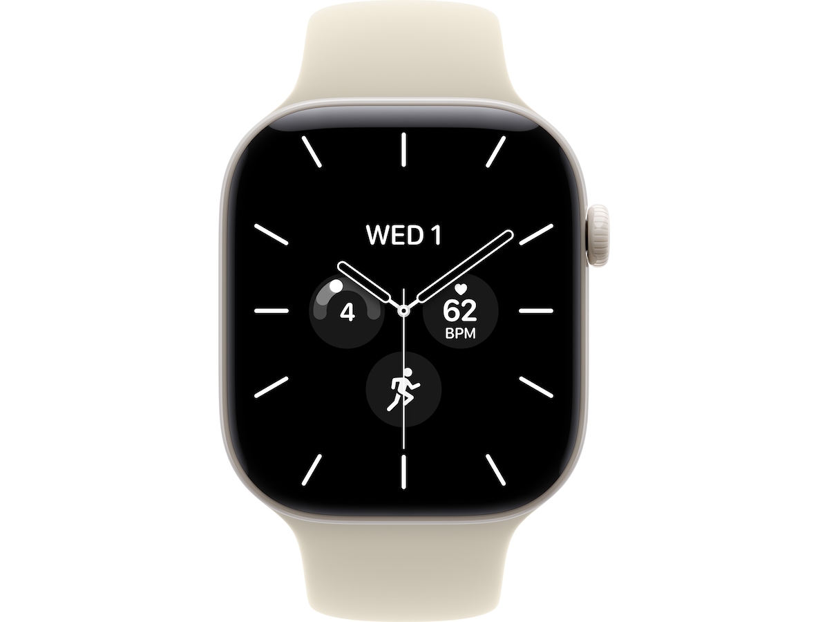 Apple Watch Series 12 GPS + LTE 46mm keramikk (pearl white) Smartklokker