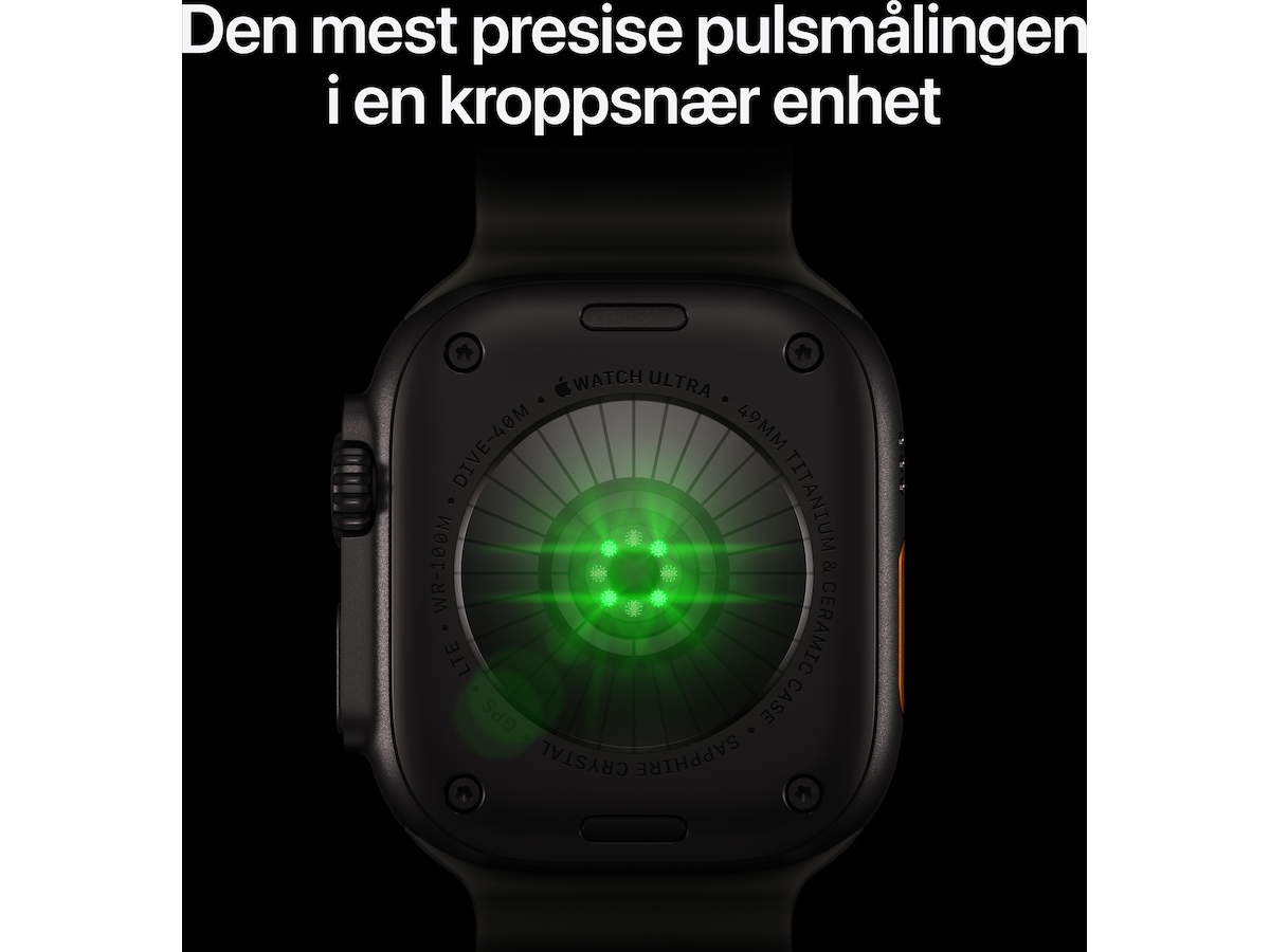 Apple Watch Ultra 4 GPS + LTE 49mm titan (natural) Smartklokker