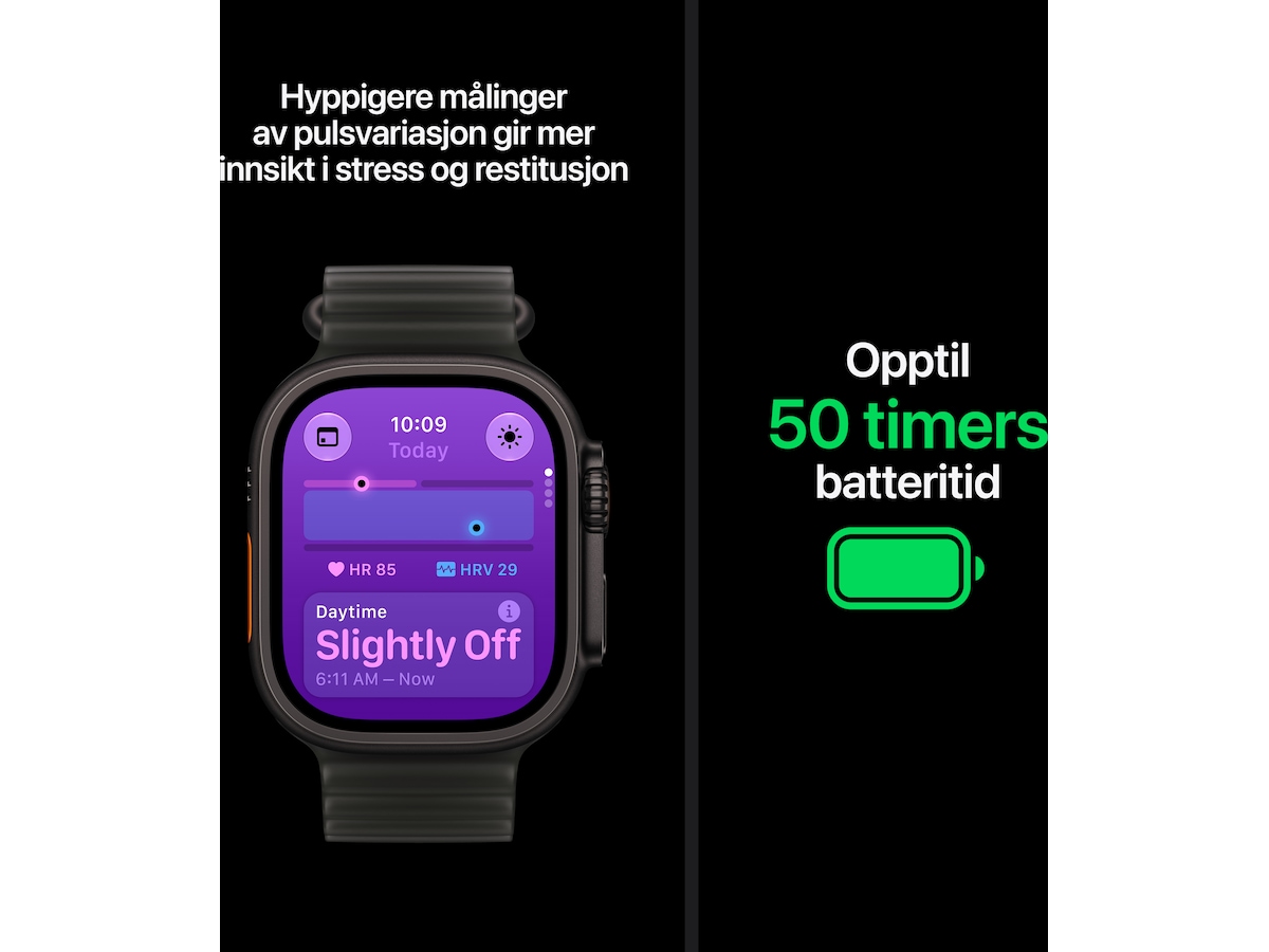 Apple Watch Ultra 4 GPS + LTE 49mm titan (natural) Smartklokker