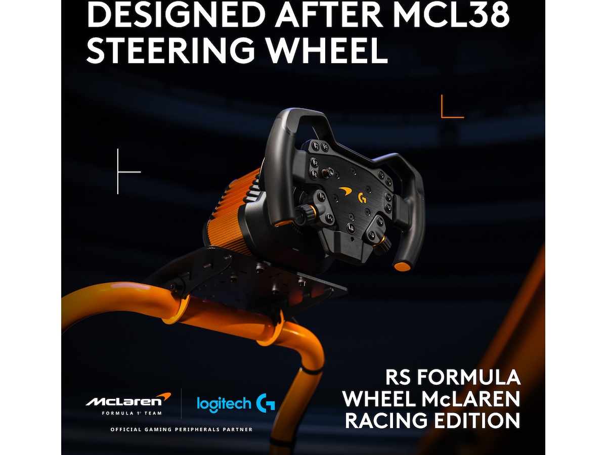 Logitech RS50 System og pedaler for PS – McLaren Racing Edition Ratt og pedaler