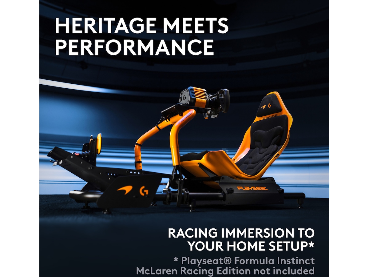 Logitech RS50 System og pedaler for PS – McLaren Racing Edition Ratt og pedaler
