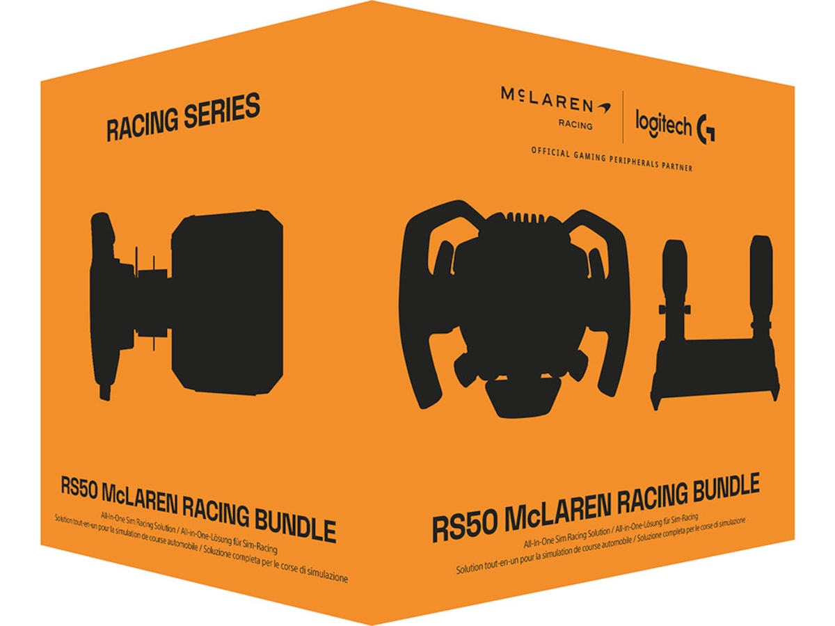 Logitech RS50 System og pedaler for PS – McLaren Racing Edition Ratt og pedaler