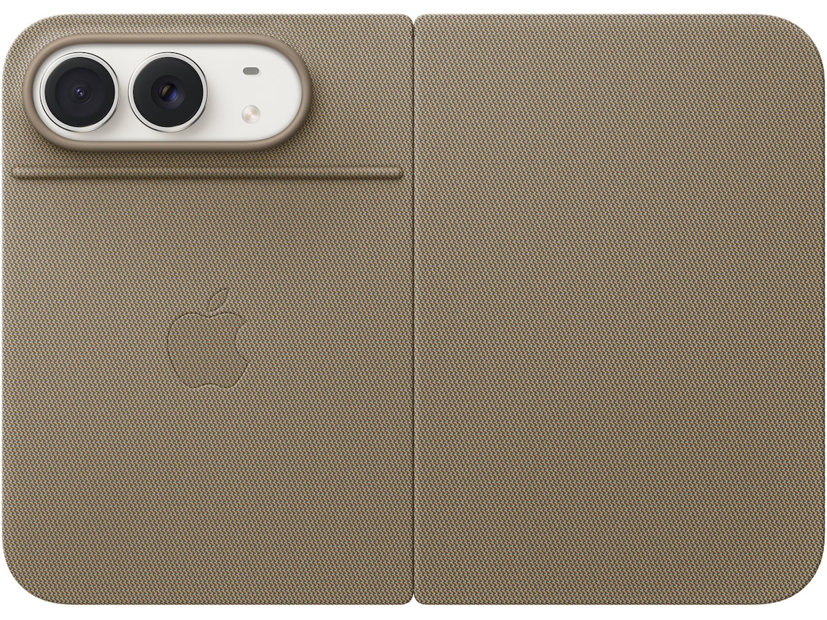 Apple iPhone Duo Folio med Kickstand (taupe) Mobildeksel