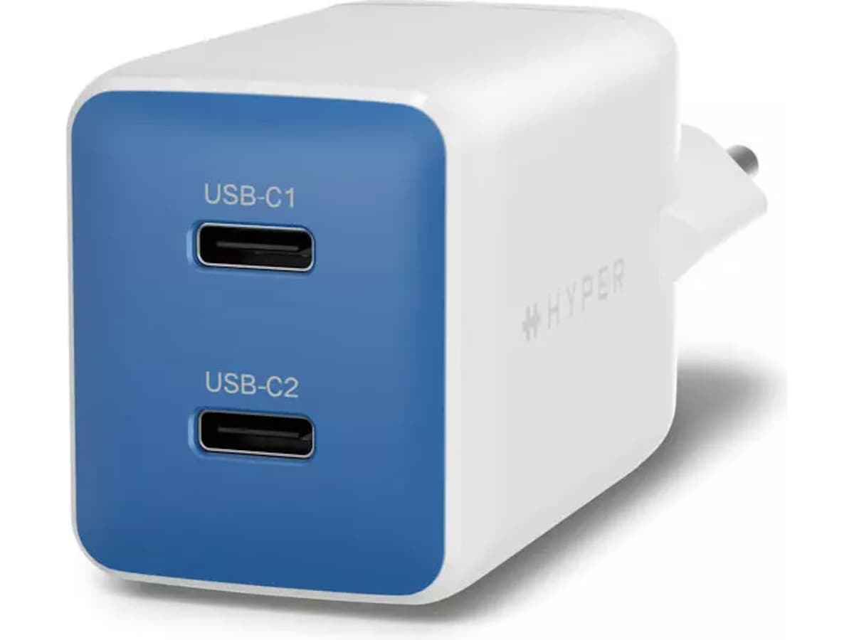 HyperJuice Flex 45W GaN Veggladere EU (blue) Mobilladere