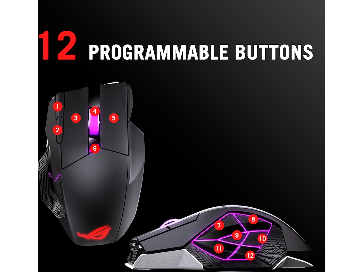 ASUS ROG Spatha X 65K Gamingmus - Gamingmus | Komplett.no
