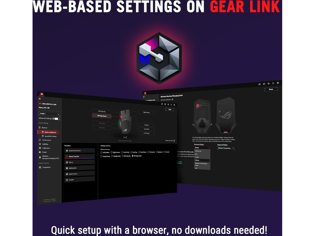 ASUS ROG Spatha X 65K Gamingmus Gamingmus