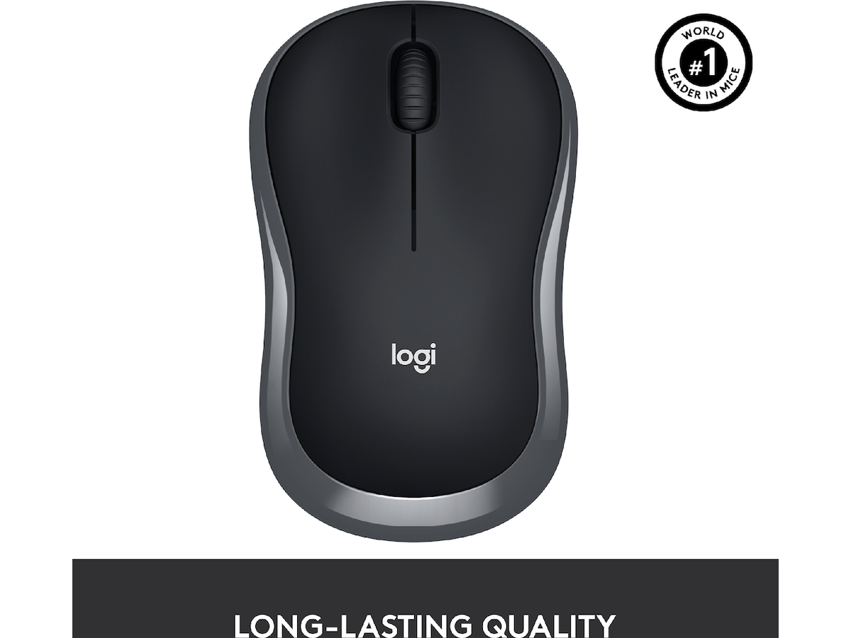 Logitech M185 Trådløs Mus Swift Grey Mus