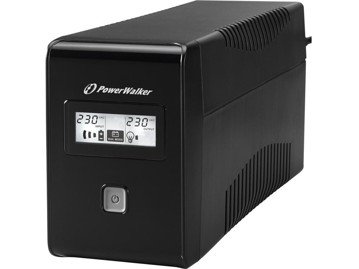 BlueWalker PW UPS VI 650 LCD Schuko UPS og UPS-batteri