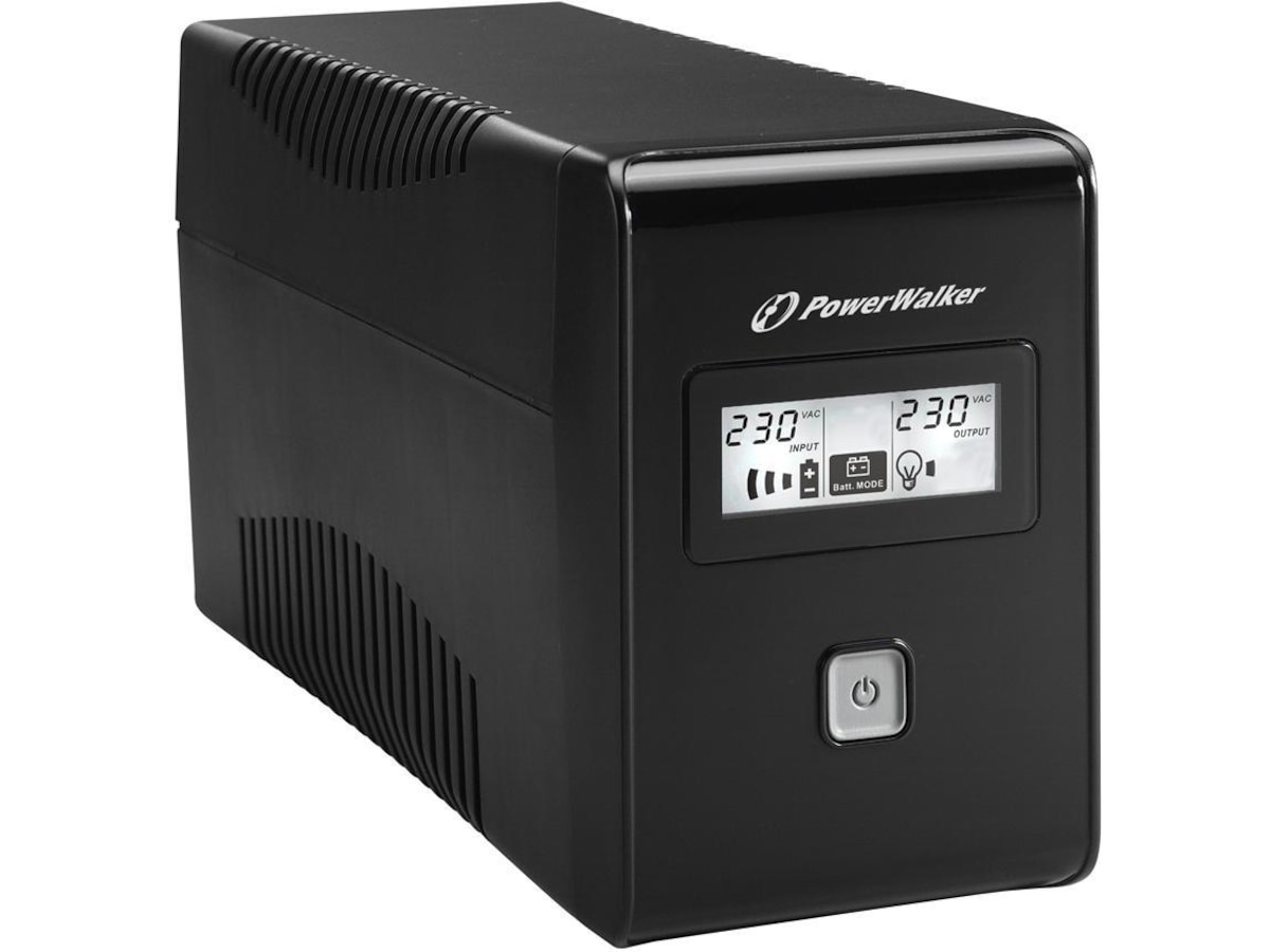 BlueWalker PW UPS VI 650 LCD Schuko UPS og UPS-batteri