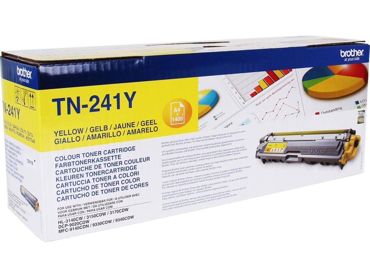 Brother Toner TN241Y Gul Lasertoner