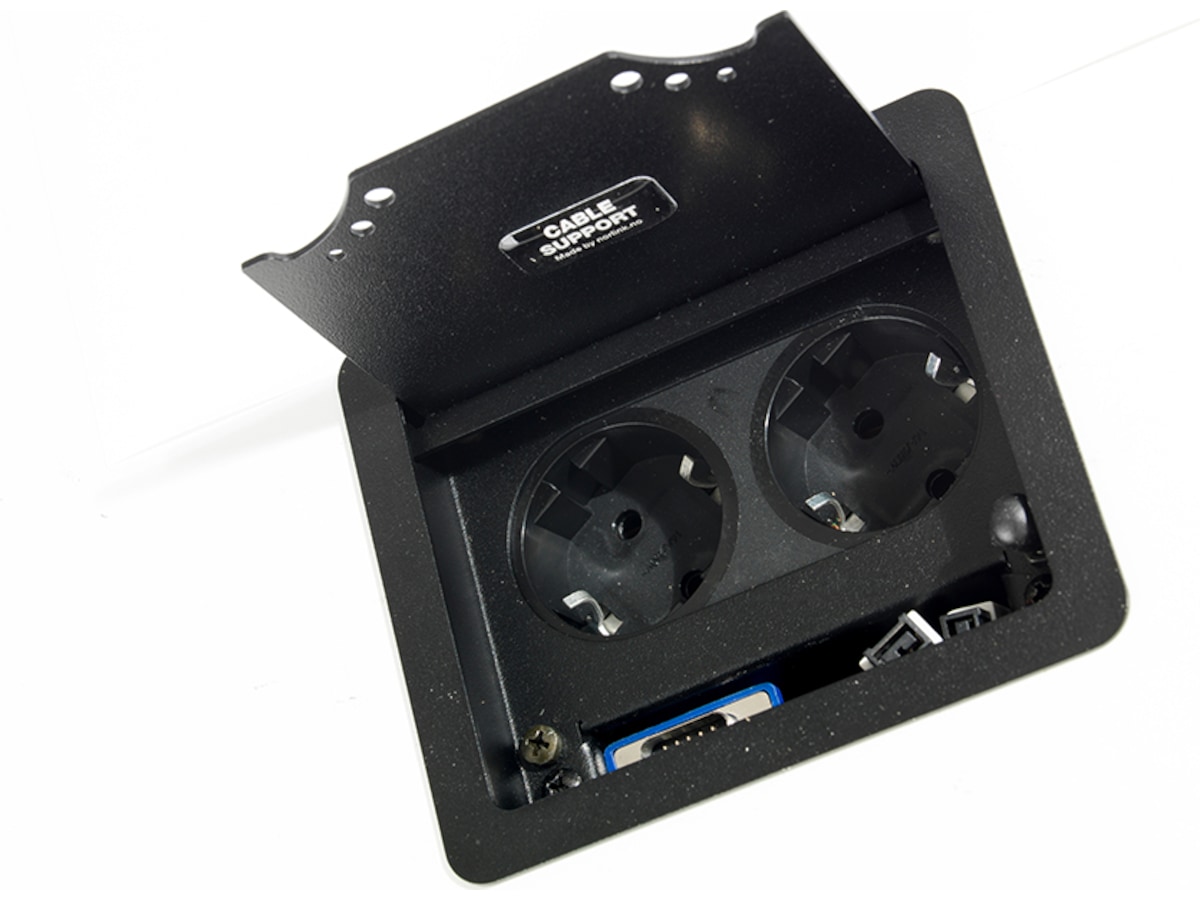 Kenson Cable Support Micro (sort) Tilbehør til arbeidssteder og avlukker