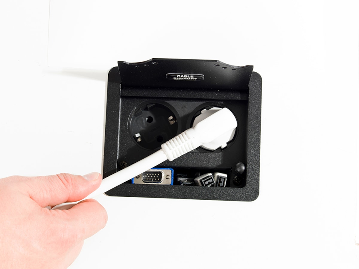 Kenson Cable Support Micro (sort) Tilbehør til arbeidssteder og avlukker