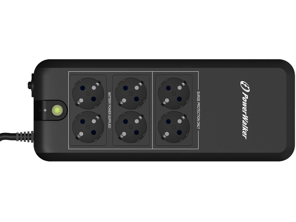 BlueWalker PW UPS VFD 600 APFC Schuko UPS og UPS-batteri