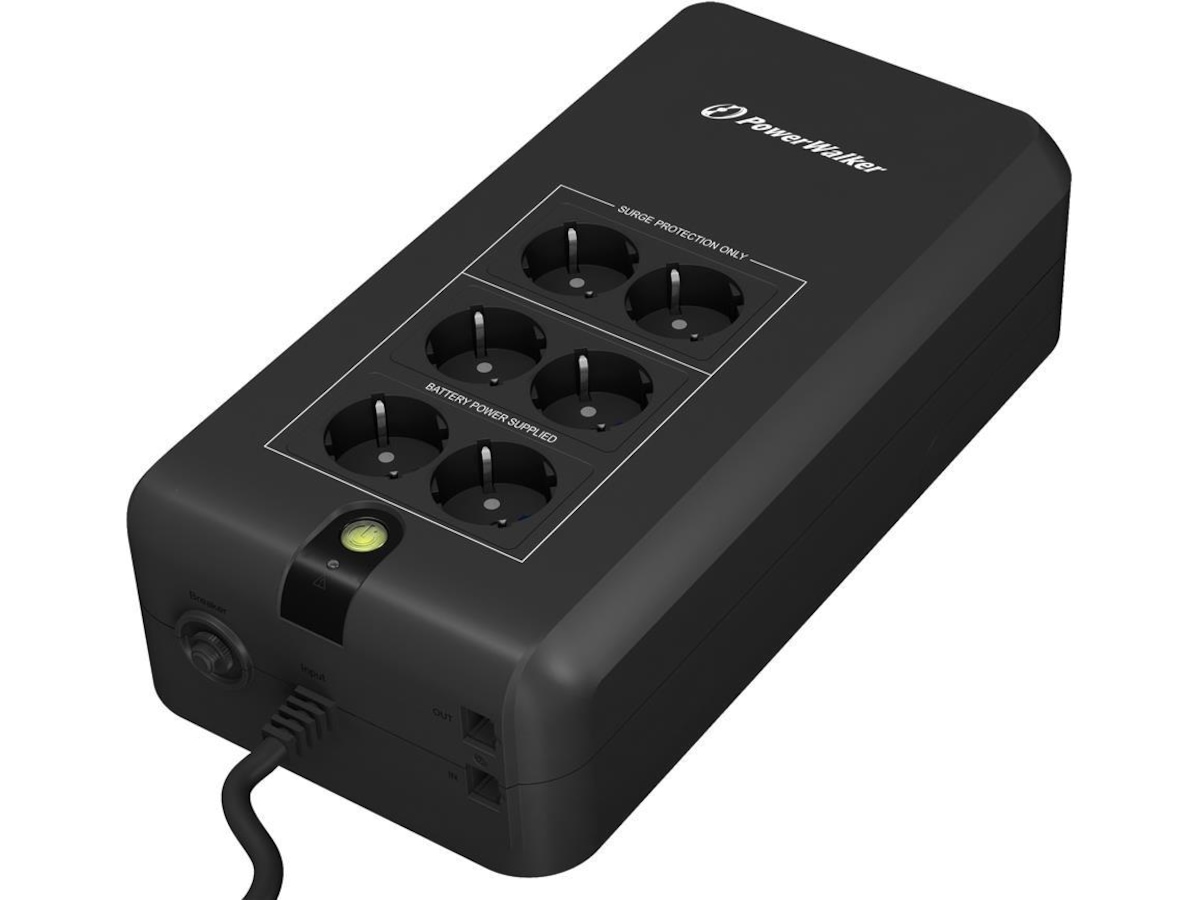 BlueWalker PW UPS VFD 800 APFC Schuko UPS og UPS-batteri