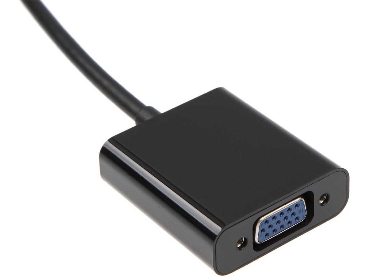 HDMI til VGA adapter 10cm (sort) Kabeladaptere & overganger