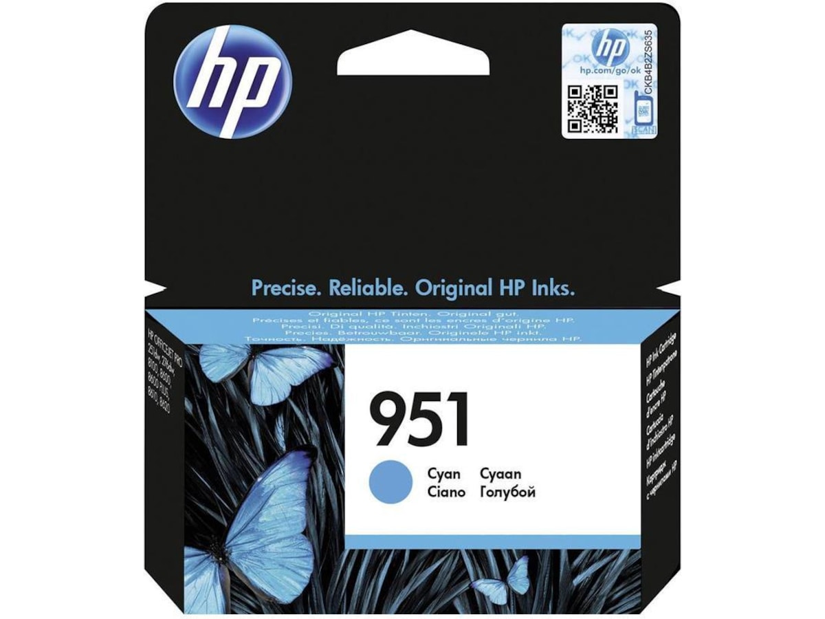 HP Blekk 951 Cyan Blekkpatroner