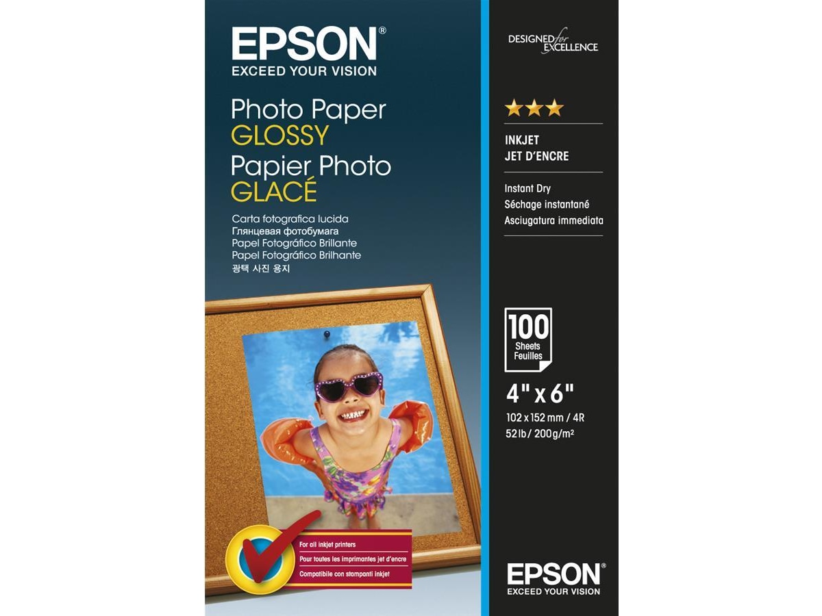 Epson Photo Paper Glossy 10x15cm Papir