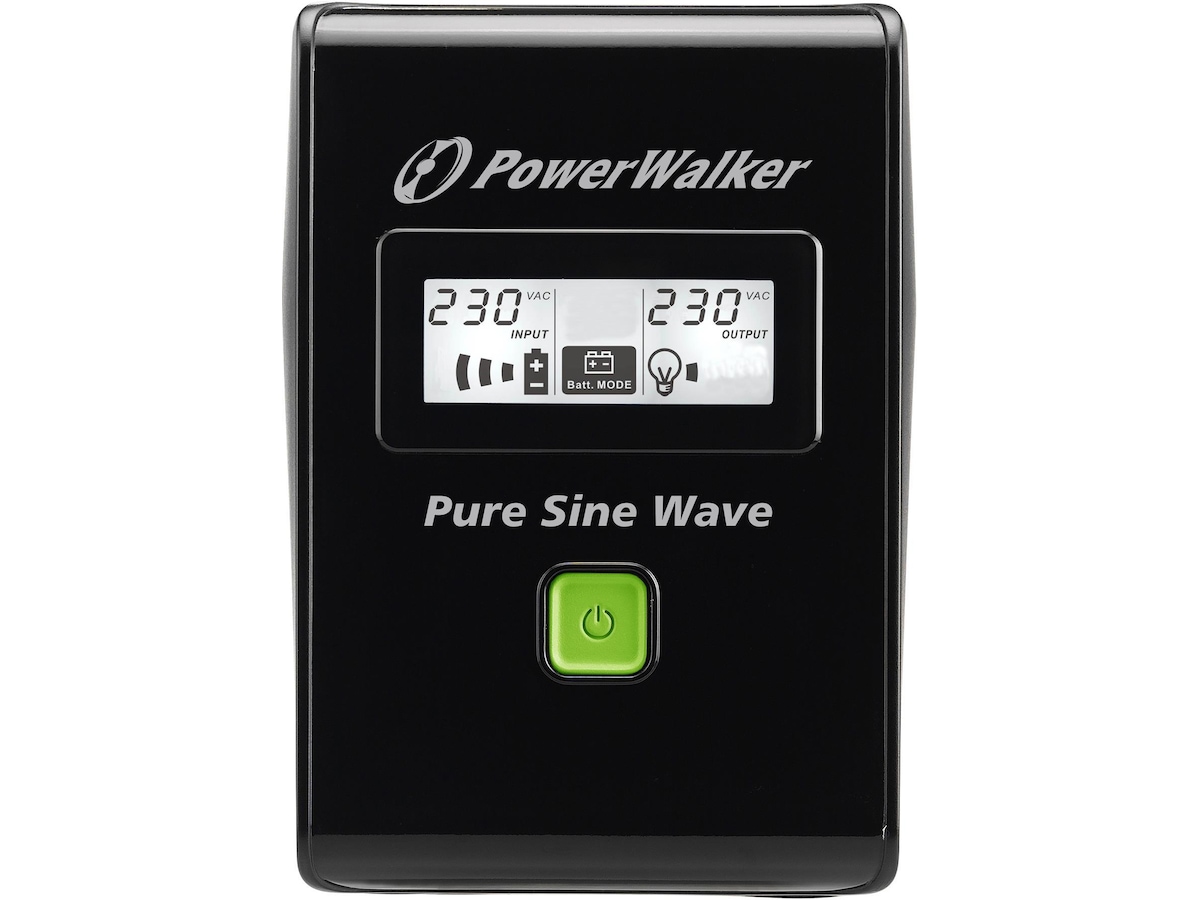 BlueWalker PW UPS VI 800 SW Schuko UPS og UPS-batteri