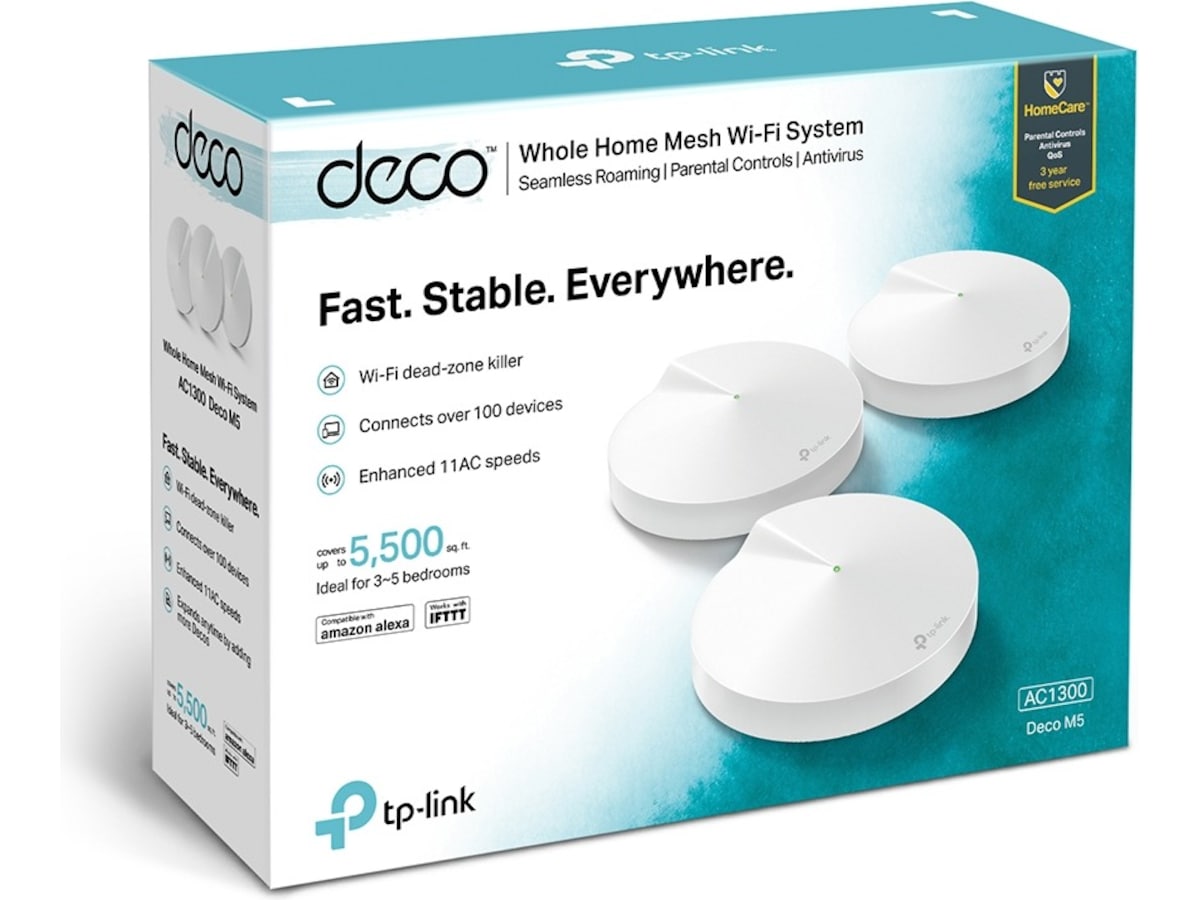 TP-Link Deco M5 Mesh system 3-pack Routere