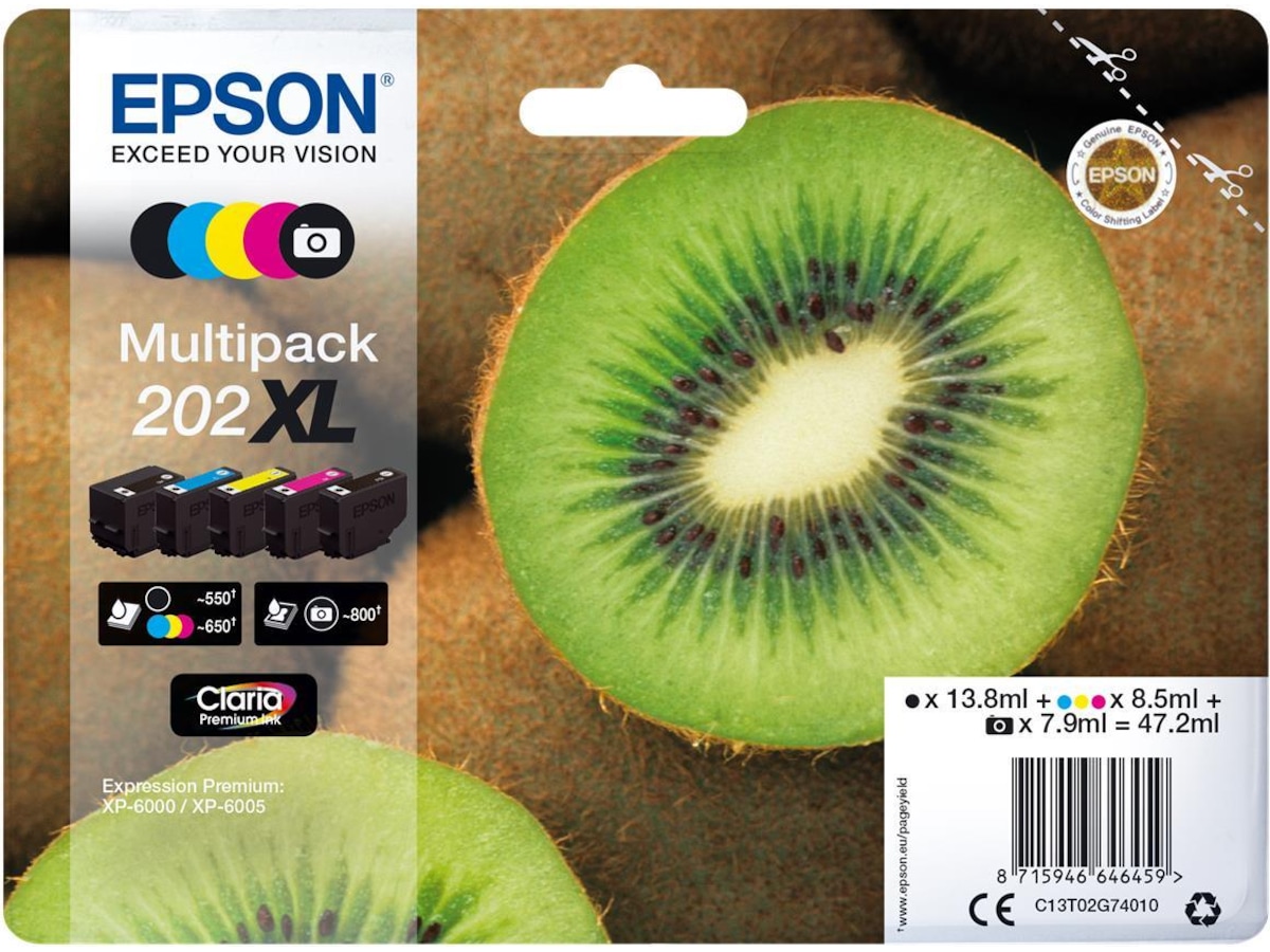 Epson 202XL Multipack (5clr) Blekkpatroner