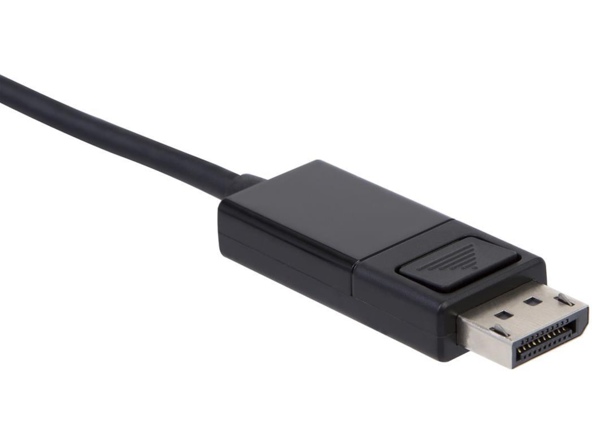 USB-C til Displayport kabel 2m (sort) Monitorkabler