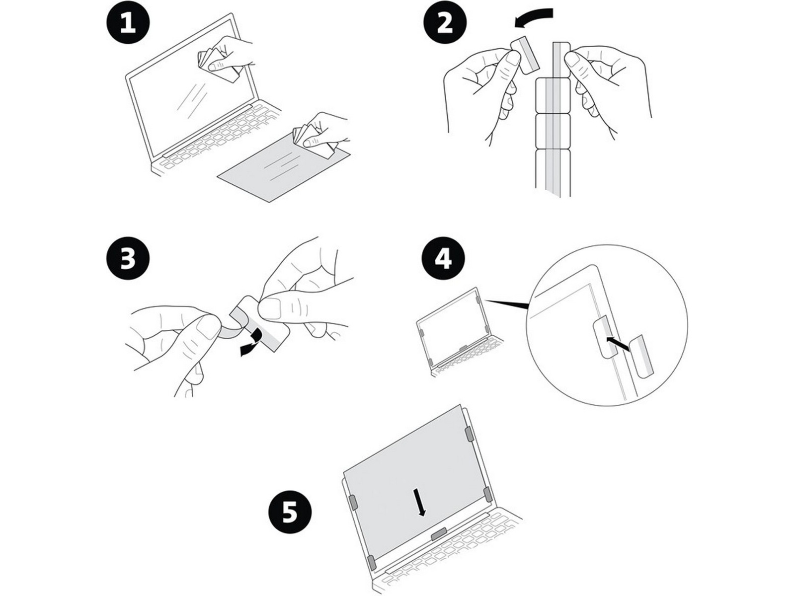 Kensington 14" Avtagbart Privacy Skjermfilter Skjermbeskyttelse nettbrett