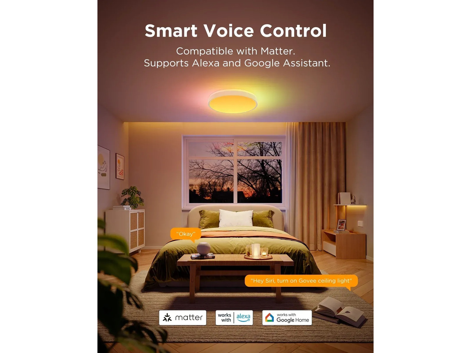 Govee Round Smart Ceiling Light 38cm Taklampe