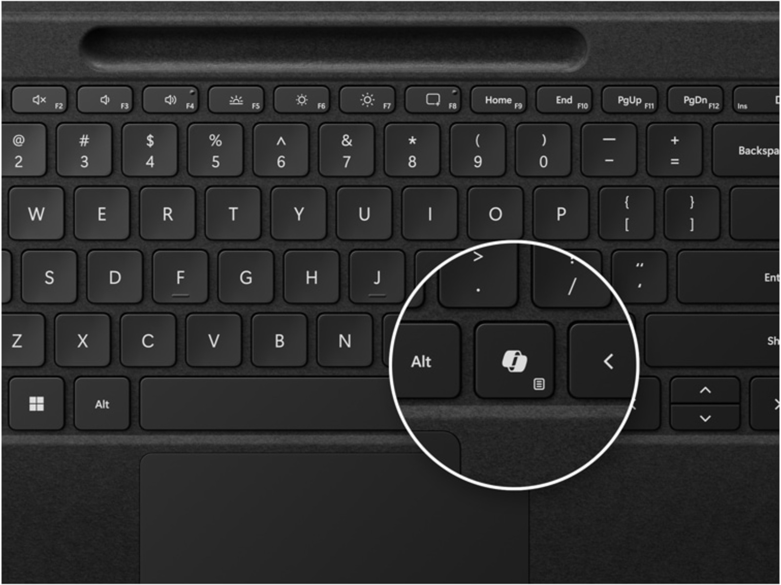 Microsoft Surface Pro Flex Keyboard (sort) -B-Grade Demo annet i PC & nettbrett