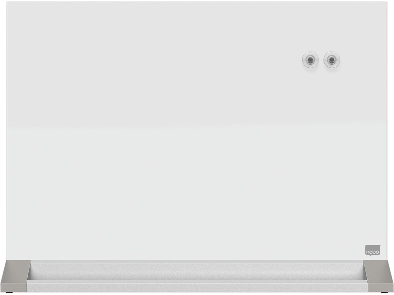Nobo tosidig skrivebordstavle i glass - 60x45 cm Tilbehør til arbeidssteder og avlukker