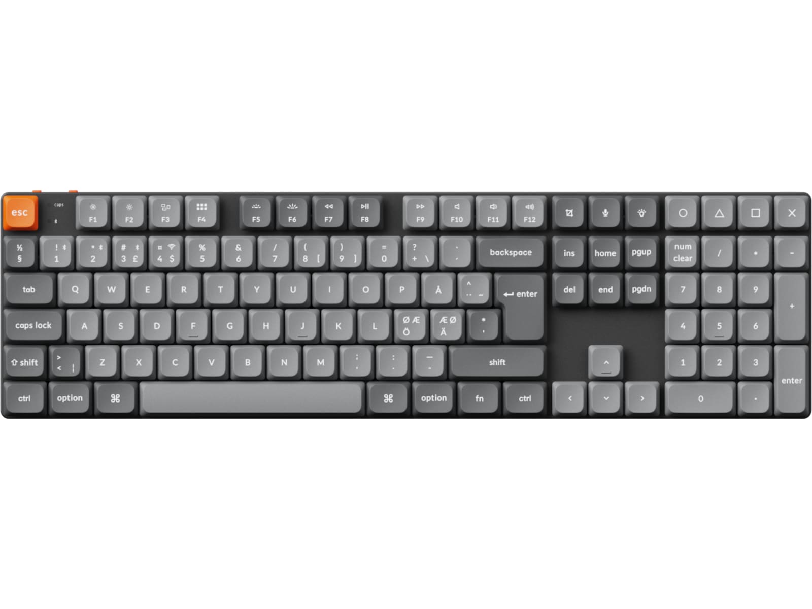 Keychron K5 MAX QMK/VIA Gateron Red trådløst gamingtastatur Gamingtastatur